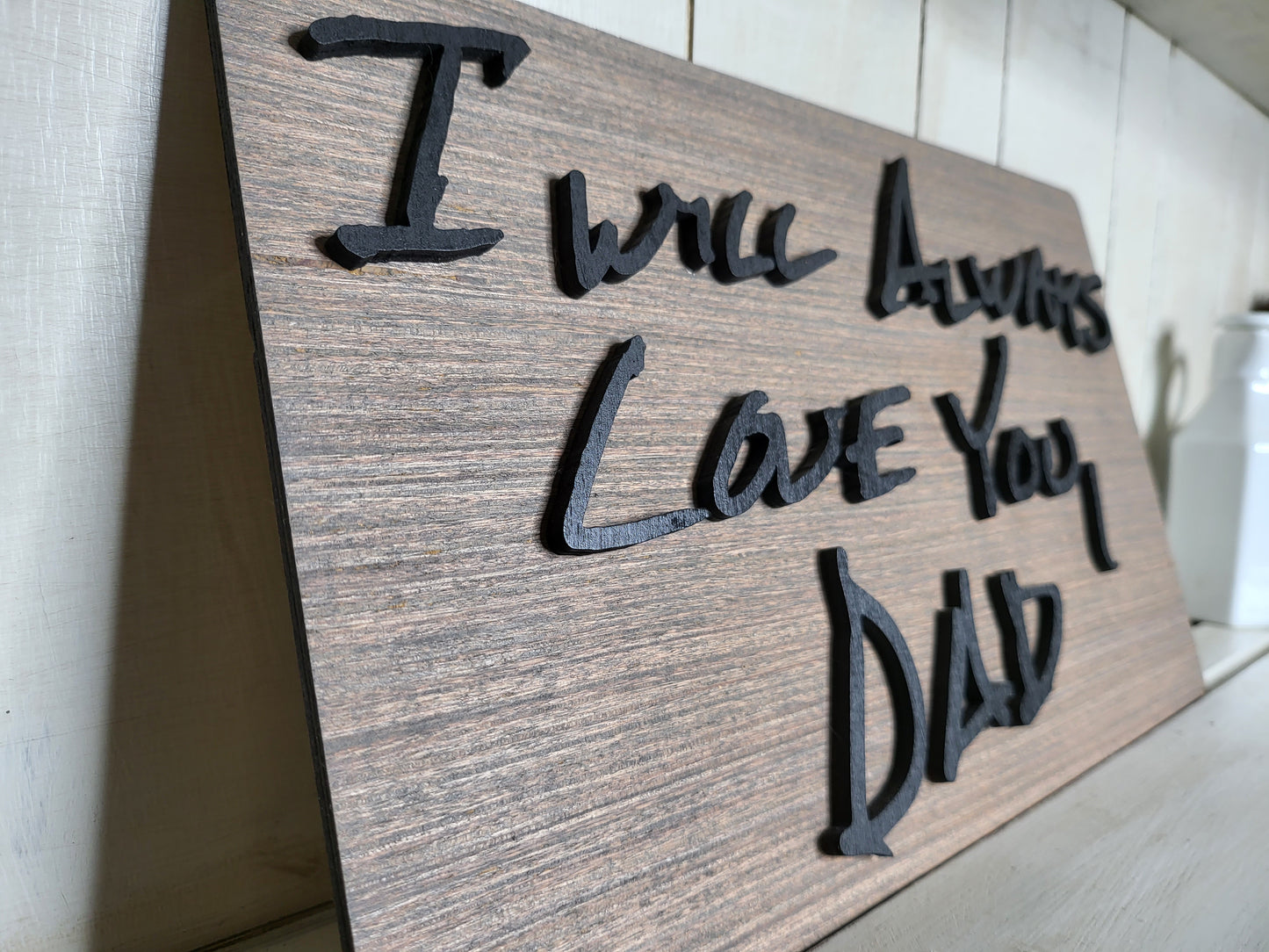 Raised Handwriting Sign - Create A Sign Using Your Loved One's Handwriting - Memorial - 3D Text