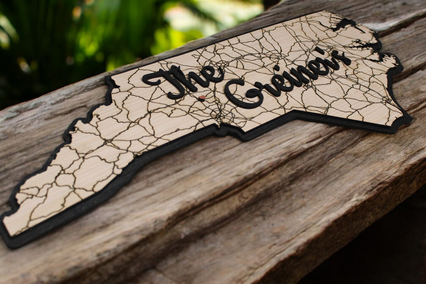 Any State - Family Name State Sign Wall Decor