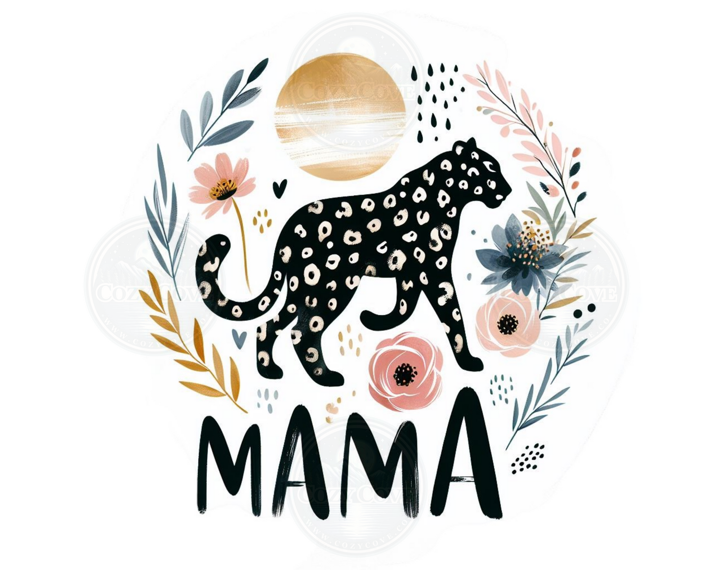 Mama Bundle of 8 - PNG Digital Download - Leopard - Floral - Sublimation