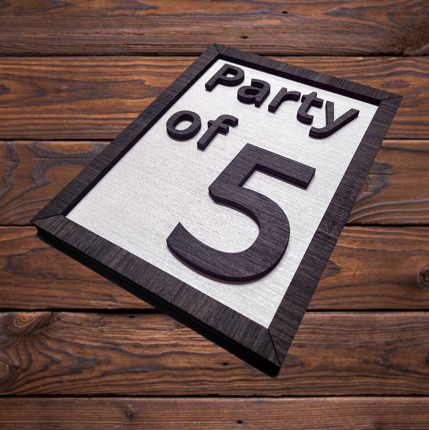 Party of Sign - 3D Letters - Wall Decor - Wood - Framed