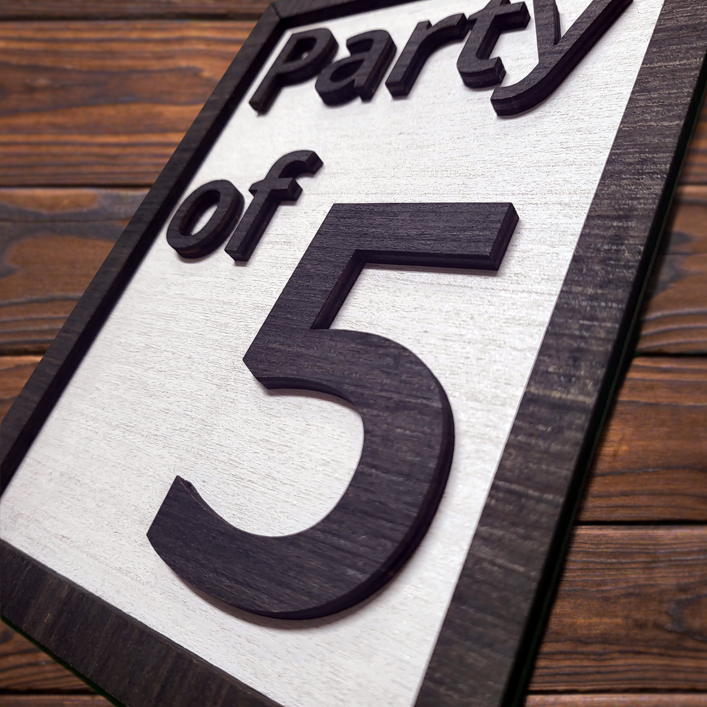 Party of Sign - 3D Letters - Wall Decor - Wood - Framed
