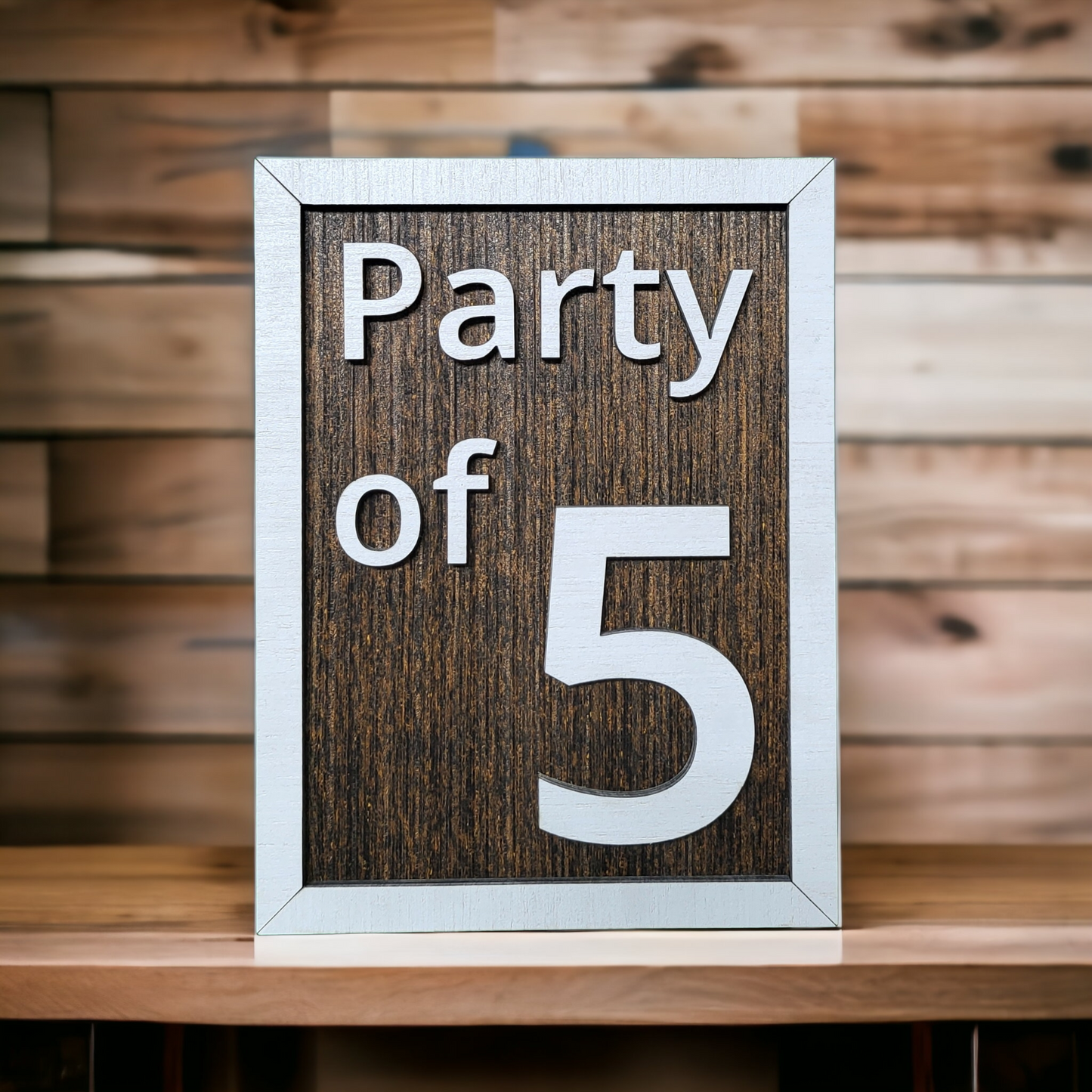 Party of Sign - 3D Letters - Wall Decor - Wood - Framed