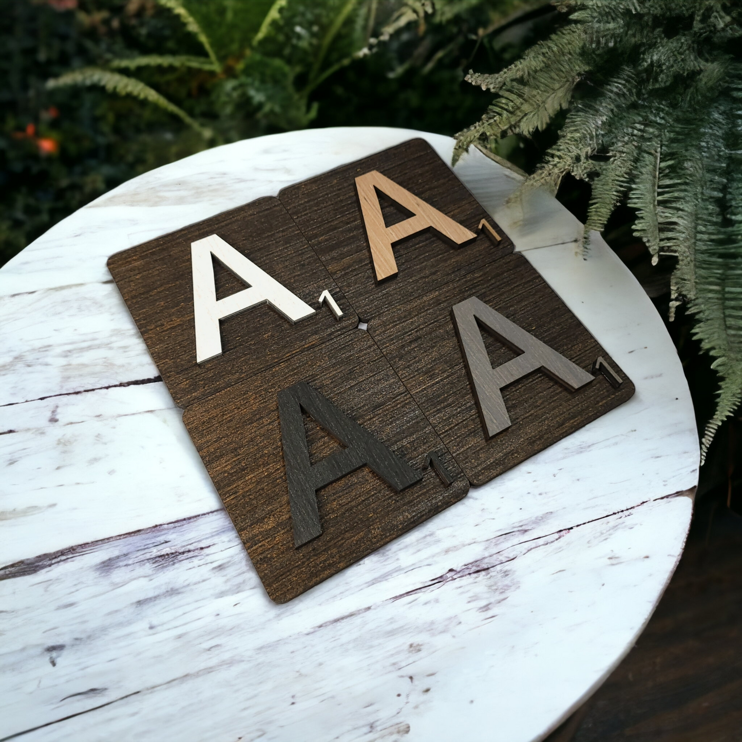 4 to 8 Inch 3D Scrabble Wall Tile Letters