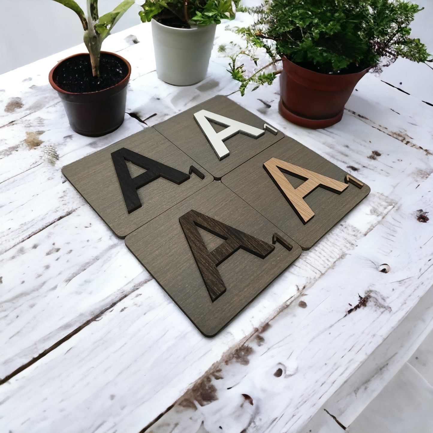 4 to 8 Inch 3D Scrabble Wall Tile Letters