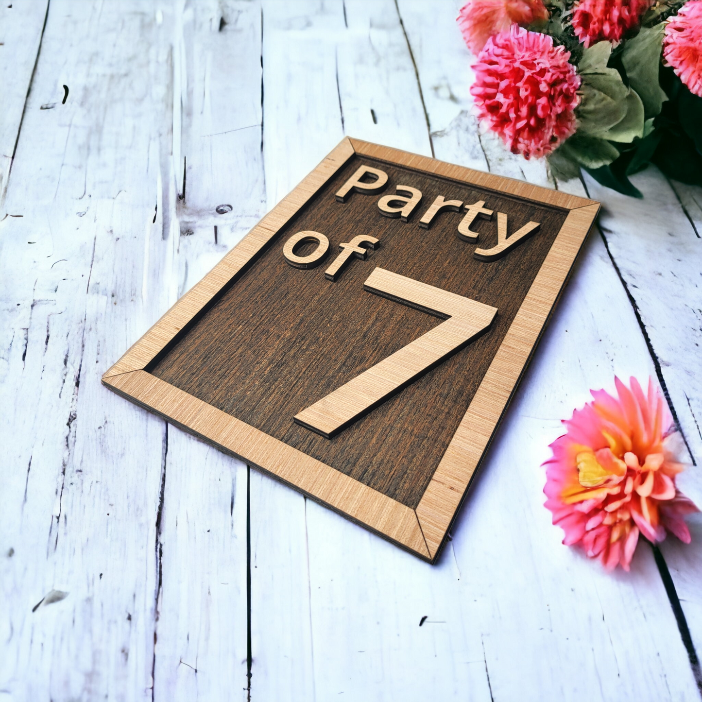 Party of Sign - 3D Letters - Wall Decor - Wood - Framed