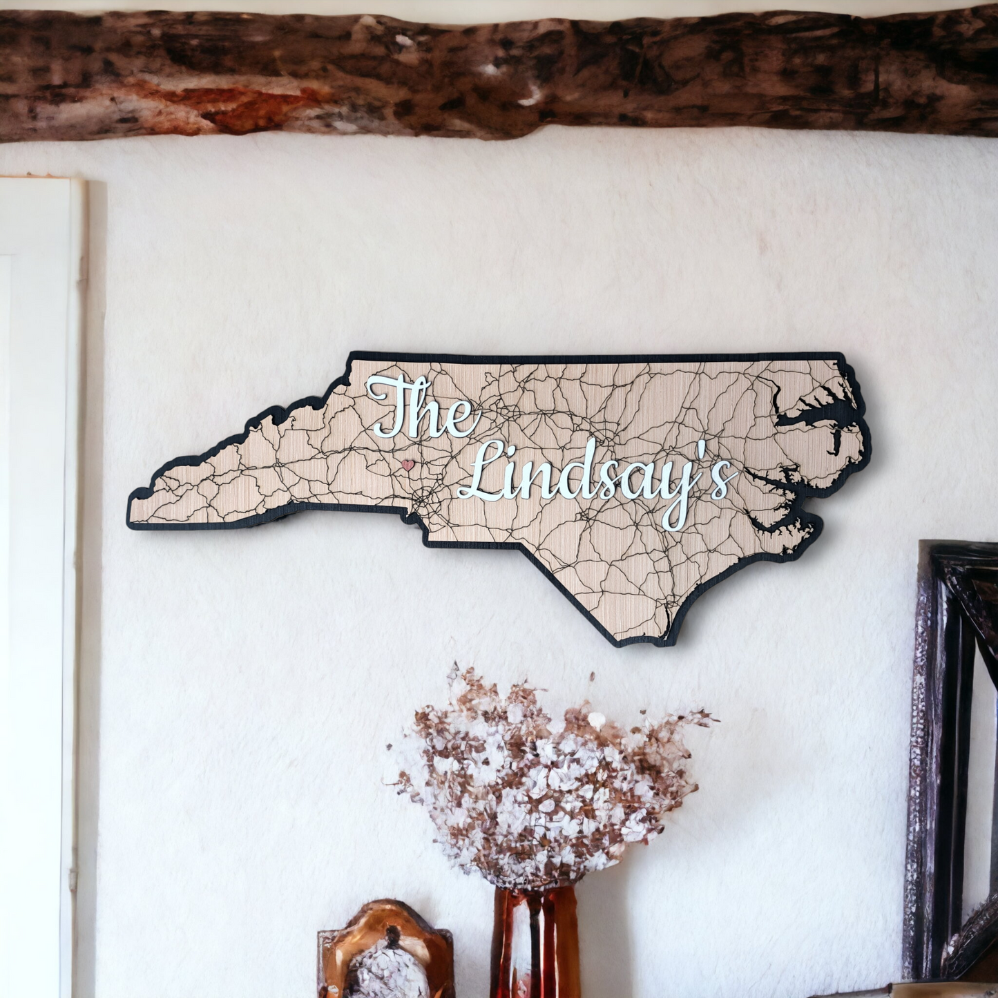 Any State - Family Name State Sign Wall Decor