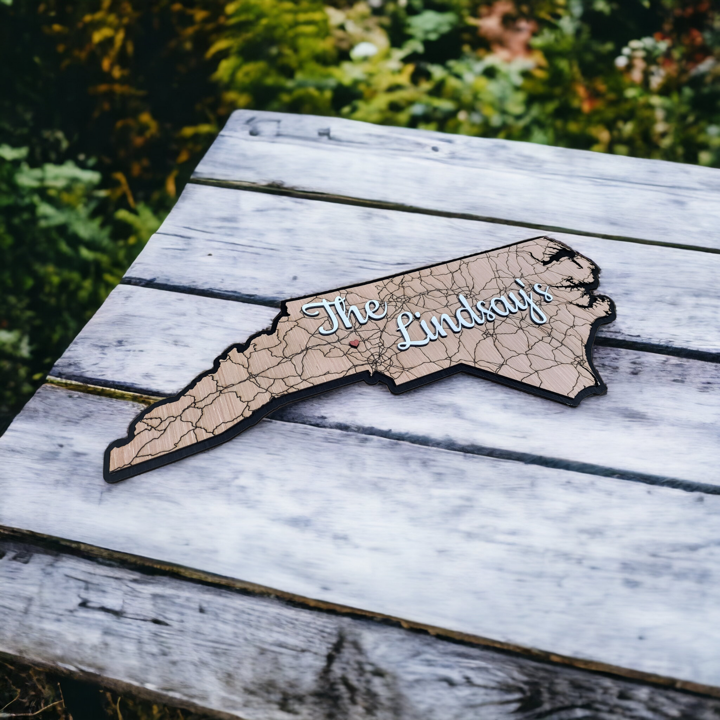 Any State - Family Name State Sign Wall Decor
