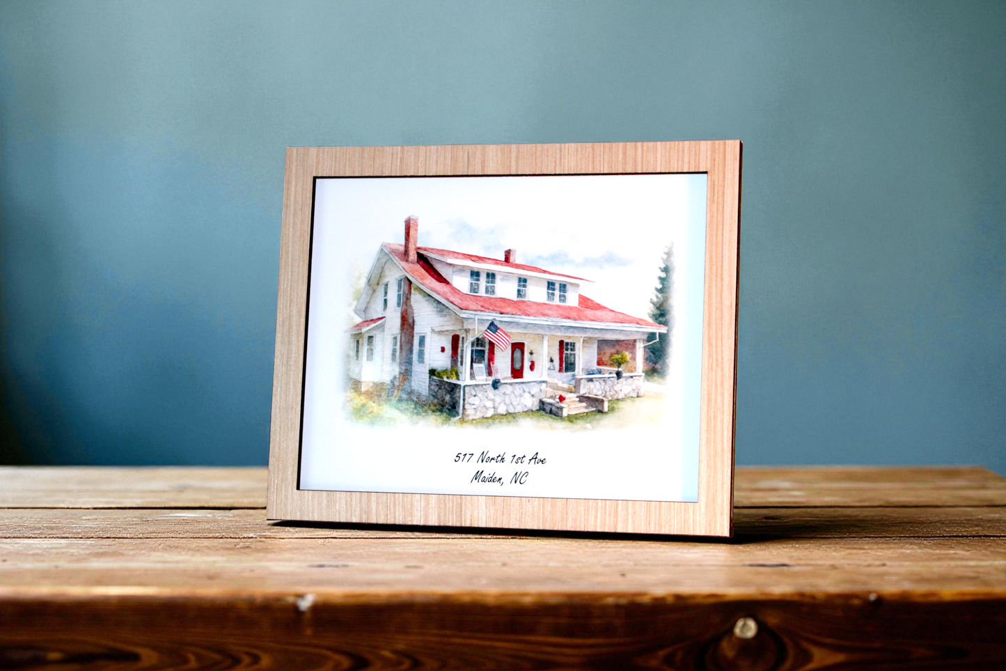 Personalized Watercolor Home Painting