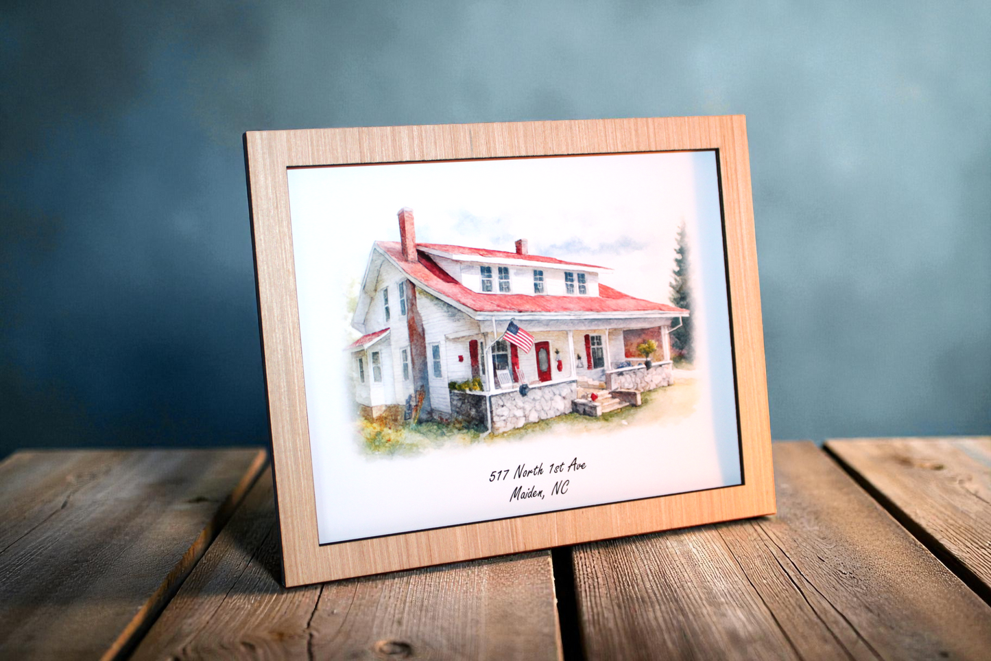 Personalized Watercolor Home Painting