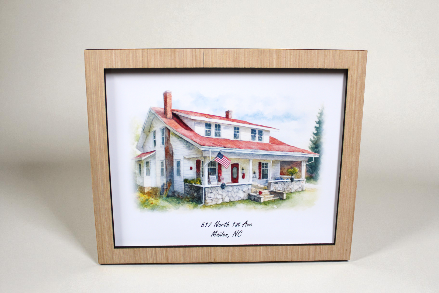 Personalized Watercolor Home Painting