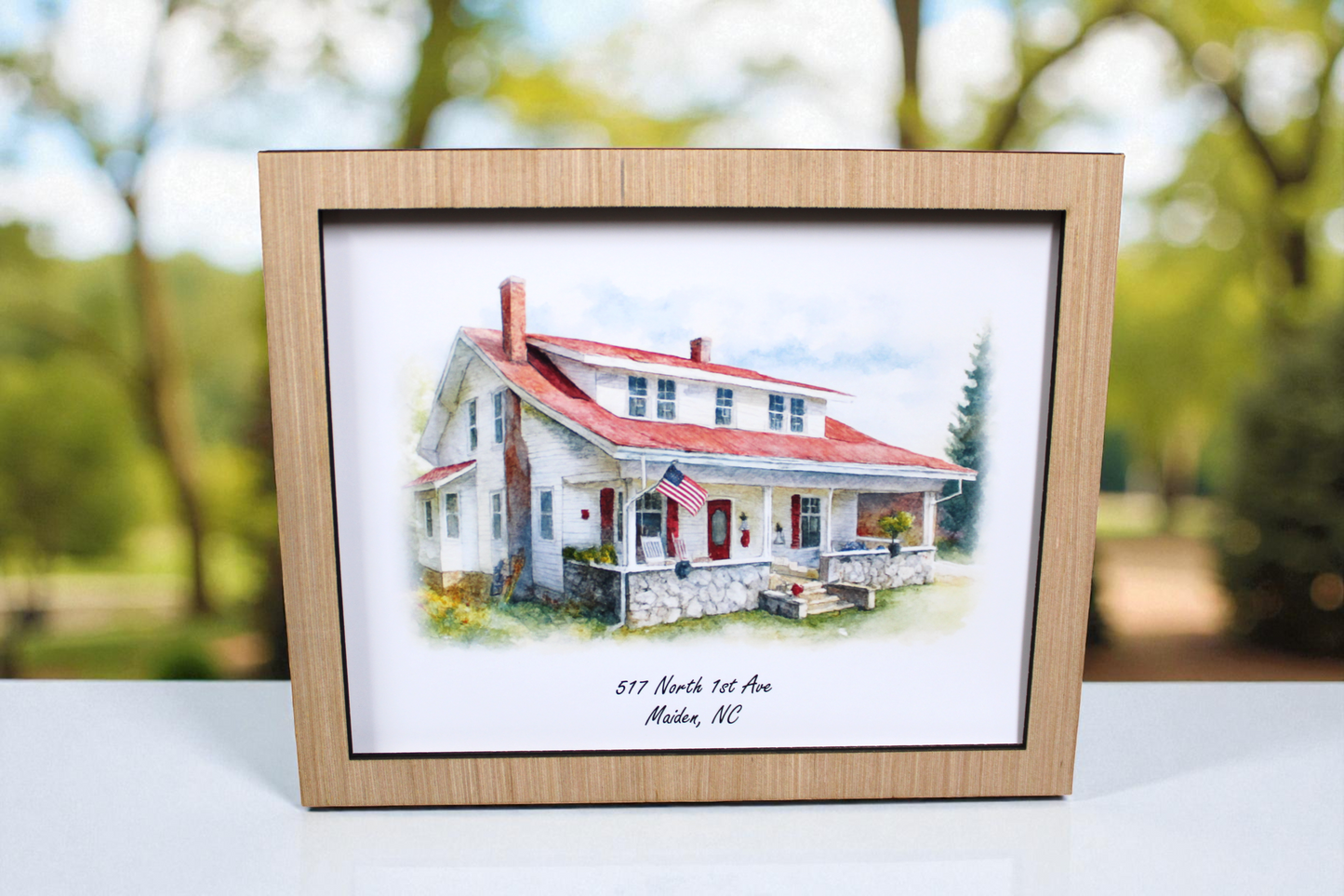 Personalized Watercolor Home Painting