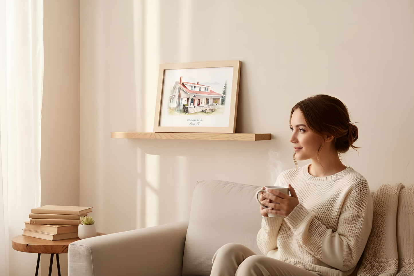 Personalized Watercolor Home Painting